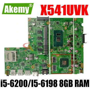 Akemy X541UVK anakart anakart ı5-6200 / I5-6198 CPU 8GB RAM V2G For Asus X541UVK X541UJ X541U F541U R541U laptop anakart 7