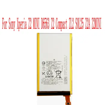Yüksek Kalite 3000mAh LIS1547ERPC Pil Sony Xperia Z2 MİNİ D6563 Z2 Kompakt ZL2 SOL25 Z2A Z2MİNİ cep Telefonu