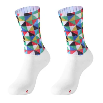 Compressprint Unisex Bacak Desteği Streç Açık spor çoraplar diz üstü dar çorap Koşu Snowboard Uzun Çorap 11