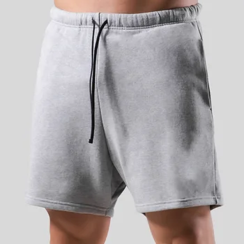 2022 Yeni Yaz Streetwear Casual erkek Şort Moda Düz Renk Kırpılmış Pantolon Hiçbir Fotoğraf erkek spor atleti Getiriyor Sweatpants 8