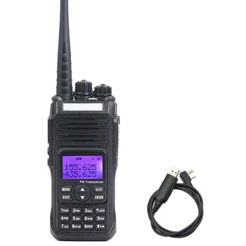 Dual Band Taşınabilir Programlama Kablosu İle VHF UHF el telsizi Walkie Talkie 19