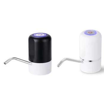 Su Şişesi Pompası Elektrikli Pompalama Su Pompası Taşınabilir USB Şarj Galon su sebili Pompası Mutfak İçin 17