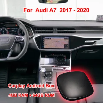 Audi için A7 2017-2020 CarPlay AI Kutusu Ses Asistanı Android Araba Ana Ünite Multimedya Android Otomatik Cihaz AirPlay 4GB RAM + 64G ROM