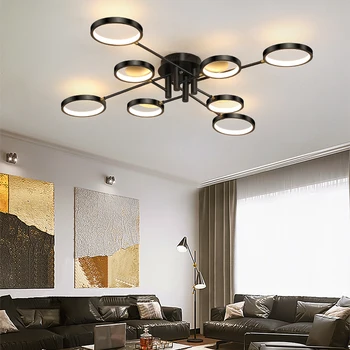 Modern minimalist tavan avize ev oturma odası yatak odası yemek çalışma iç mekan aydınlatması dekorasyon lambaları led kolye ışıkları