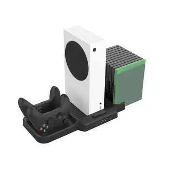 Dikey stant İçin Soğutma Fanları İle Xbox Serisi X S Konsolu Çift Denetleyici Şarj Cihazı Şarj İstasyonu Soğutucu Oyun Aksesuarı 12