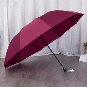 Açık Parapluie 152 CM En kaliteli Şemsiye Erkekler Yağmur Kadın Rüzgar Geçirmez Büyük Paraguas Kadın Güneş 3 Floding Büyük Aile Şemsiye 9