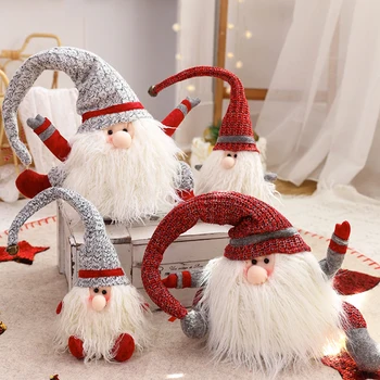 Gnome Bebek Noel Süslemeleri Ev için Santa peluş oyuncaklar Merry Christmas Süs Noel Hediyeleri Navidad Noel Mutlu Yeni Yıl 2023 3