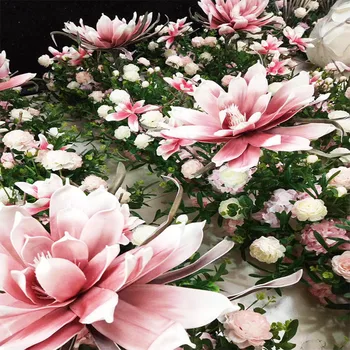 80cm Simülasyon Manolya Çiçek Kafa Yapay büyük Köpük Sahte Çiçek Düğün Arka Plan Duvar Ev Bahçe dekor Ekran