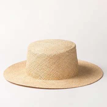 kral buğday Yaz Hafif Nefes Düz Çatı kadın güneş şapkaları Moda Kap Açık Basit Rahat Erkek Hasır Şapka 10