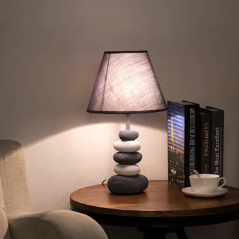 LukLoy LED masa lambaları Oturma Odası Yatak Odası Komidin Lamba İskandinav masa lambası Başucu Dekoratif Kumaş Gölge masa lambası 18