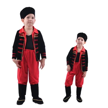 Bebek Erkek Çocuk Rus çocuk Kostüm Avrupa ulusal takım Elbise Kostüm Partisi drama sahne cosplay tatil Cadılar Bayramı kostümleri 7