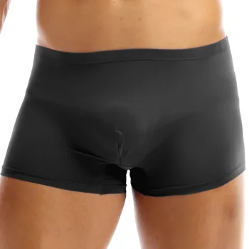 Erkek Erotik Iç Çamaşırı Boxer Külot Şort Eşcinsel Homme Iç Çamaşırı Bulge Kılıfı Külot Rahat ve Nefes Pijama 6
