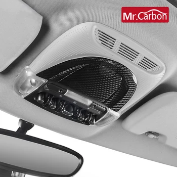 Araba iç styling okuma lambası konsol dekorasyon Karbon fiber koruma aksesuarları BMW MINI Cooper İçin F54 F55 F56 F57 F60 1