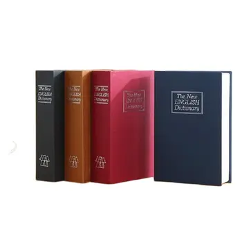 24 CM * 15.5 CM * 5.5 CM İngilizce BooksSafes Sözlük Yaratıcı Kasalar Tasarruf Bankası Simülasyon Kitaplar Çelik Kutular 10