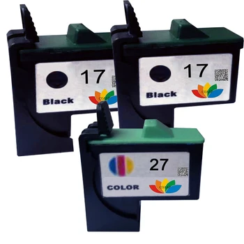 Lexmark 17 27 mürekkep için 3 ADET Uyumlu 10N0017 10N0027 kartuş LM17 LM27 yazıcı Z13/Z23/Z24/Z25/Z33/Z34/Cihazın 15