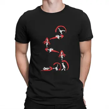 Umbran Merdiven Combo T-Shirt Erkekler için Bayonetta Oyunu Yenilik Saf Pamuk Tee Gömlek O Boyun Kısa Kollu T Shirt parti giysileri 21