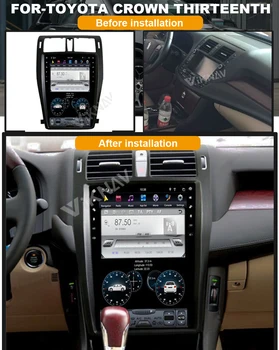Android araba radyo GPS navigator-TOYOTA CROWN Onüçüncü 13th dvd multimedya oynatıcı stereo FM 13.6 inç 12