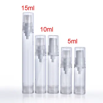 10 ml boş havasız pompa plastik şişeler, DIY 10CC vakum emülsiyon şişe losyon pompası ile seyahat kozmetik ambalaj üzerinde 19