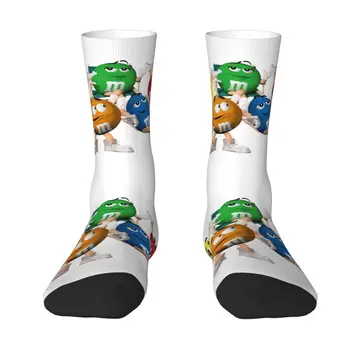 Serin MMS Çikolata Şeker Çorap Erkek Kadın Sıcak 3D Baskı Karikatür Karakter Basketbol spor çorapları 9