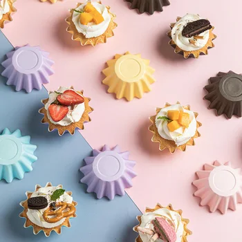 50 Adet Renkli Cupcake Kağıt Bardak Yağa Dayanıklı Cupcake Liner Pişirme Kupası Tepsi Muffin Vaka Kupası Dekorasyon Araçları Doğum Günü Partisi Dekor