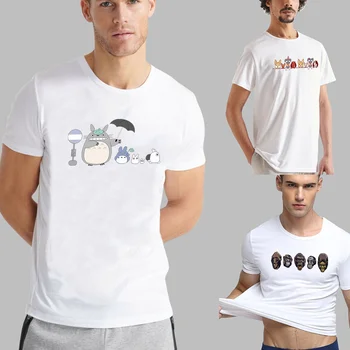 Baskı T-Shirt Moda Erkek Karikatür Yaz Kısa Kollu Harajuku Kazak Genç Rahat O-Boyun Banliyö Üstleri Streetwear 19
