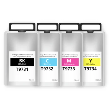 YENİ 4 renk T9731 T9732 T9733 T9734 uyumlu pigment mürekkep çantası Epson Workforce Pro için WF-C869 C869R Serisi 13