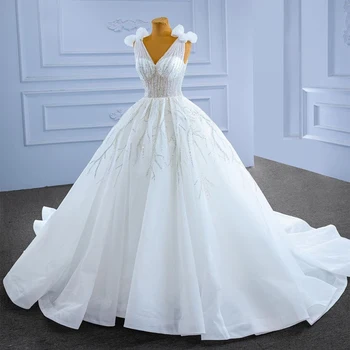 Beyaz Balo Elbise Quinceanera Elbise Tatlı 16 Parti Backless Düğün Dantel Boncuklu Prenses Elbise 11