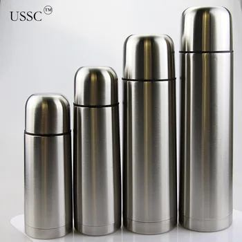 USSC çift katmanlı Termoslar termos 304 Paslanmaz çelik vakum mermi ısı koruma fincan hediye su bardağı iş HZ151