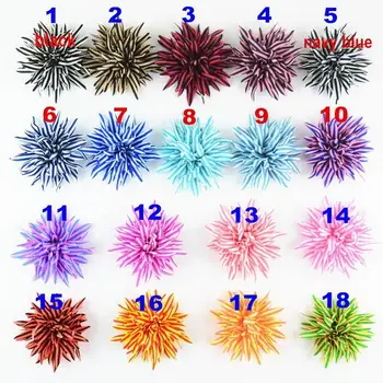 30 ADET 7.5 CM şifon çiçek çocuk kafa bandı DIY zanaat renkleri seçebilirsiniz (HMF-52) 19