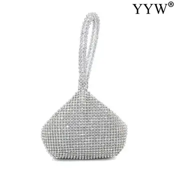 2021 Lüks Kadın el çantası İle Rhinestone Diamonds Vintage Zarif Bayanlar Parti Düğün İçin Mini Çanta Çanta Akşam Çanta 11