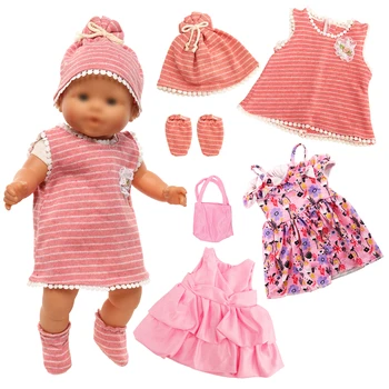 Barwa El Yapımı Yeni Bebek Aksesuarları Oyuncak Sevimli Pembe Elbise Setleri 6 Adet Bebek Bebek İçin En İyi Prenses Kız Doğum Günü Hediyeleri 9