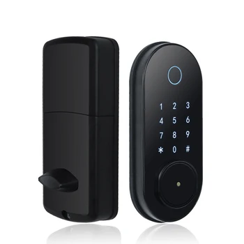 Tuya Akıllı Ev Biyometrik parmak izi kapı kilidi Wifi APP Uzaktan Kumanda Anahtarsız Kart Şifre Elektronik Kilit AEL0012 9