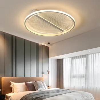 Ultra ince LED tavan ışıkları Modern lamba oturma odası yatak odası mutfak aydınlatma armatürü yüzey montaj uzaktan kumanda