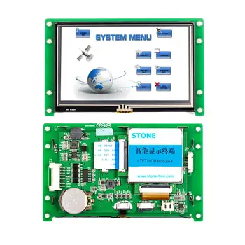 Gömülü Sistemli TAŞ 4.3 inç HMI TFT LCD Dokunmatik Ekran + Ekipman Kullanımı için Yazılım 5