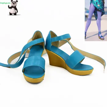 DÜŞÜK Oyun Widowmaker Aelie Lacroix Cote D'azur Widowmaker Cilt Mavi Cosplay ayakkabı Çizme Yeni Custom Made Cadılar Bayramı Için 15