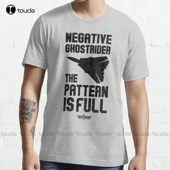 Top Gun-Negatif Ghostrider Desen Tam (Blk) Trend T-Shirt Xxxl T-Shirt Erkekler İçin Yaratıcı Komik Tee noel hediyesi 2