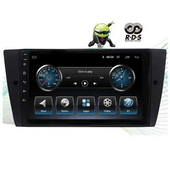 9 inç tam dokunmatik Araba Multimedya Oynatıcı GPS Android 2 Din BMW 3 Serisi E90/E91 / E92 / e93 Canbus dvd DSP Bluetooth Radyo 5