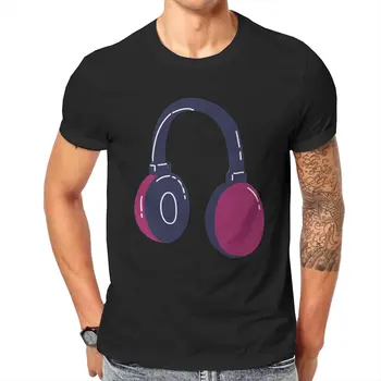 Kaya Kulaklık T-Shirt Erkekler Hip Hop Dans Müzik Vintage Pamuk Tee Gömlek Yuvarlak Boyun Kısa Kollu T Gömlek 4XL 5XL 6XL Giysileri 2