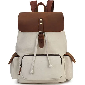 Moda Kadın Sırt Çantaları Büyük Kapasiteli Tuval Sırt Çantası Erkekler laptop çantası Anti Hırsızlık seyahat sırt çantası Genç kız çocuk okul çantası Mochila 4