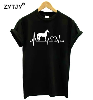 At kalp atışı hattı Baskı Kadın Tişört Pamuk Rahat Komik t Shirt Bayan Kız Üst Tee Hipster Tumblr Damla Gemi HH-102 16