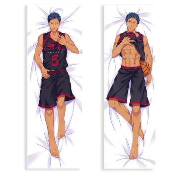 Anime Kuroko Basketbol Uzun Yastık Kılıfı Cosplay Aomine Daiki minder örtüsü Sarılma Vücut Şeftali Cilt Yastık moda Baskılı 16