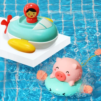 Banyo Suyu Çocukların Banyo Suyu Spreyi Oyuncak Bebek Banyo Oyuncak Saat Hediye Denizaltı Oyun Yüzen Sarma Zincir Oyuncaklar  14