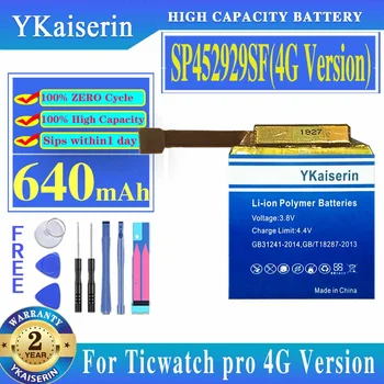 YKaiserin Pil SP452929SF İçin Ticwatch pro Bluetooth / 4G Sürüm İzle Bateria 7