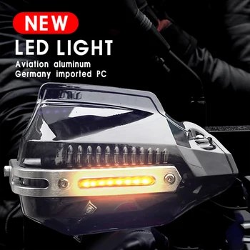 Handguard Motosiklet el koruması LED ışıkları Koruyucu Bmw R1250Gs Macera F650Gs F800 F800Gs Ninet R850R F650 Gs C650Gt