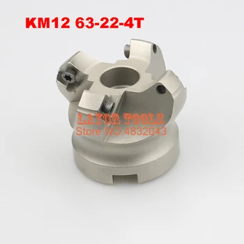 KM12 63-22-4T 45 Derece Omuz Yüz Mill Başkanı CNC freze kesicisi, freze kesicisi araçları, karbür Insert SEHT1204 5