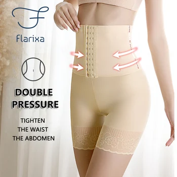 Flarixa Kalça Kaldırma Yüksek Bel Göğüslü Zayıflama Külot Kadın Güvenlik Pantolon Doğum Sonrası Külot Göbek Sıkın İnce Bacak Boxer 13