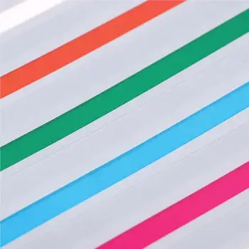 Okuma Şeridi Seti Plastik Süper İnce Belirgin Renkli Kaplama Aşınmaya dayanıklı İzleme Cetveli Dayanıklı Renkli Okunabilir Kart S 12