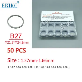ERIKC Şimler B27 Boyutları 1.57-1.66 mm Oto Motor yüksek basınçlı enjektör Tamir Şimleri 50 Adet Ve Dizel Meme Ayar Contası 2