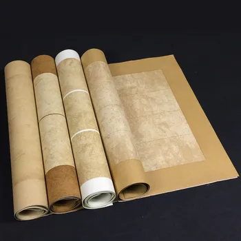 Çin Yarım Olgun Pirinç Kağıdı 5 adet Çin Kaligrafi Sergi Kağıdı Retro El Yapımı Xuan Kağıt Calligraphie Papel Arroz 13