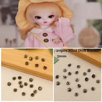 Dekorasyon Dollhoues Minyatür Aksesuarları metal tokalar Mini Ceket Düğmeleri DIY oyuncak bebek giysileri Giyim Dikiş Toka 15